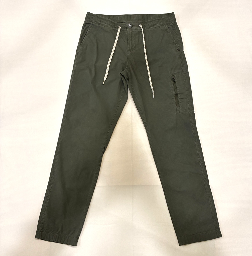 Vuori Womens Ripstop Pants SZ M Green Drawstring Cargo Jogger Hiking